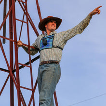 Load image into Gallery viewer, blue uhf chest harness for men