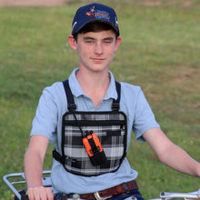 Load image into Gallery viewer, grey chest harness for uhf radio