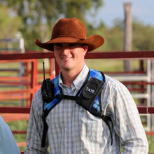 Load image into Gallery viewer, blue uhf radio harness for men