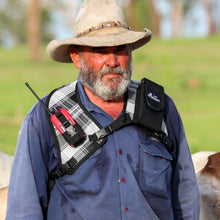 Load image into Gallery viewer, grey uhf radio harness