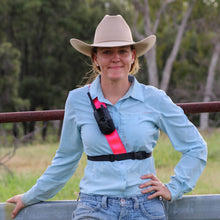 Load image into Gallery viewer, pink womens single shouder radio harness for UHFs