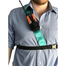 Load image into Gallery viewer, UHF single shoulder radio harness duck egg blue

