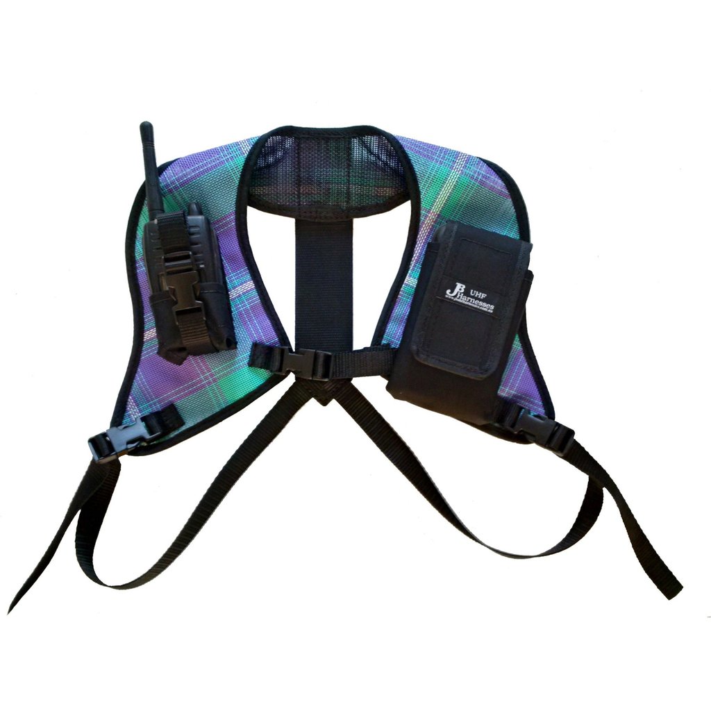 Double shoulder radio harness turquoise